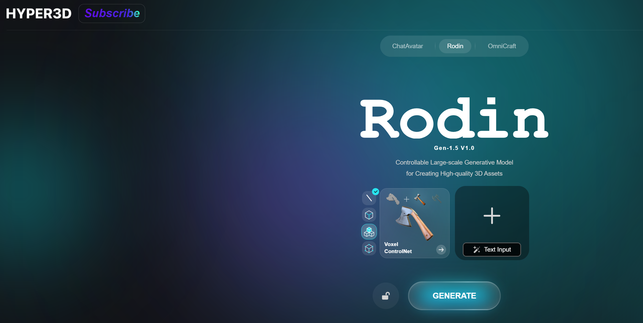 Rodin-free AI-3D